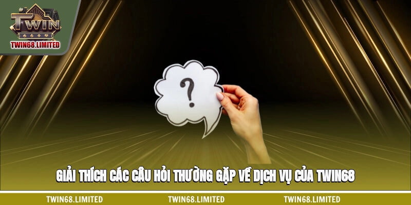 Giải thích các câu hỏi thường gặp về dịch vụ của TWIN68